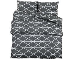 Dekbedovertrekset | Beddengoed 200x200 cm katoen grijs