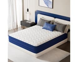 HOMAVO Matras 160x200 cm – 22 cm – Pocketveringmatras – 7-Zones – HR Koudschuim – H3 gemiddelde hardheid – Orthopedisch – OEKO-TEX Gecertificeerd