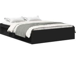 Tweepersoonsbed | Dubbelbed | Volwassenenbed | Bedframe zwart 120x200 cm