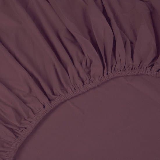 Kayori Atsui Hoeslaken Flanel - 160x200-210cm - Matrasdikte 35 cm - Heerlijk warm - Burgundy