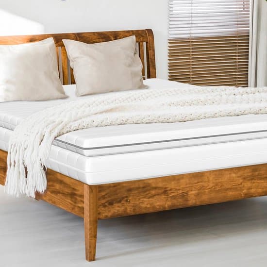 Topper matras 180x200 cm - koudschuim - comfort plus tijk - topdekmatras 180x200 - 5 cm hoog - Stevig