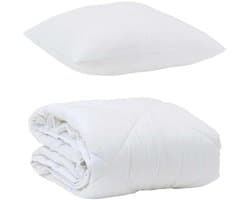 Zomer Dekbed met kussen 2 st | Beddengoed Wit Microvezel