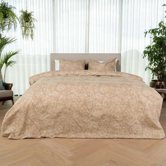 Kayori Miya Dekbedovertrek Katoen - 240x200-220 +2 slopen - Zacht & Ademend - Lits-jumeaux - Naturel