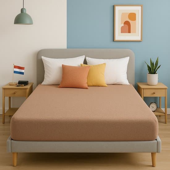 Saphira ESSENTIALS Badstof Hoeslaken – Taupe – 180x200 cm – 30 cm Matrashoogte – 80% Katoen / 20% Polyester – 360° Rondom Elastiek – Luxe Comfort & Perfecte Pasvorm