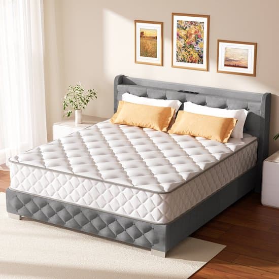 Elekiatech matras 160x200 tweepersoons-25 cm dik - Tweepersoonsmatrassen - Anti-Allergische - Pocketvering matras met 9-laags composietstructuur