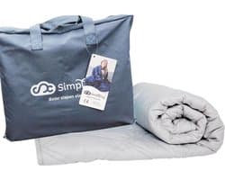 Verzwaringsdeken Katoen 7 KG Weighted Blanket – Nieuwste Generatie Verzwaarde Dekens – 200 x 140