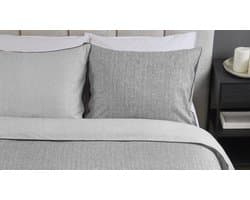 Rivièra Maison - Chevron Weave dekbedovertrek - Lits-jumeaux - 260x200/220 cm - Grijs