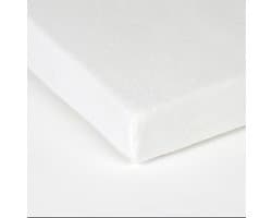 Molton Topper Hoeslaken - Rondom Elastiek -2Persoons- Lits-jumeaux -180x200- cm Wit-Hoekhoogte 15 cm