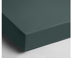 Papillon - hoeslaken - dubbel jersey - Donkergroen -160x200/220 - 100% Katoen - Stretch - Rondom elastiek - Hoge hoek -