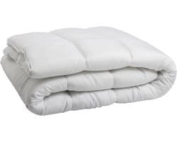 Enkel dekbed - Tweepersoons -Lits-jumeaux - 240x200 cm- Anti Allergie-Wasbaar -Wit