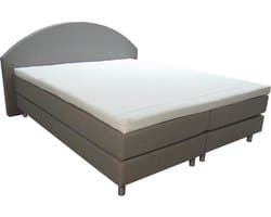 Slaaploods.nl Curve - Boxspring inclusief matras - 180x200 cm - Grijs