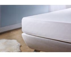 Ten Cate Molton - Molton 140x200 - Hoeslakens - Molton Hoeslaken - Hoeslaken 140 x 200 - Geschikt voor boxspring en matras - Vochtabsorberend - Wit