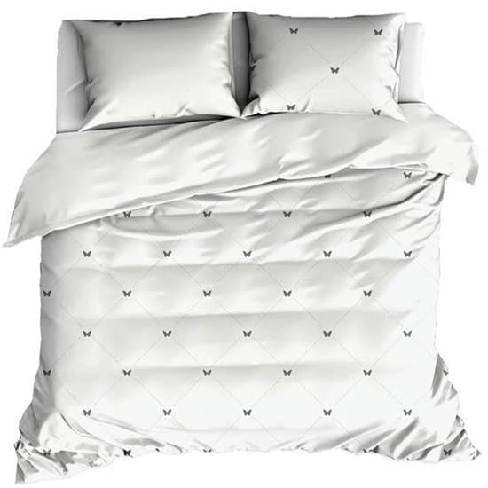 De Witte Lietaer - Butterflies - Dekbedovertrek - Tweepersoons - 200x220 - 2/60x70 - Meteorite/Off White