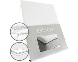 iSleep Molton Topper - 100% Katoen - Tweepersoons - 160x200 cm - Wit