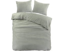 Papillon Brienz Flanel Dekbedovertrek - Tweepersoons - 200x200/220 cm - Groen