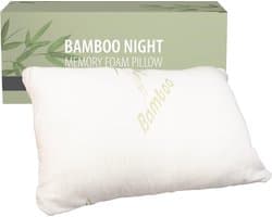 Bamboo Night Hoofdkussen - Memory Foam - Traagschuim - Orthopedisch Hoofdkussen
