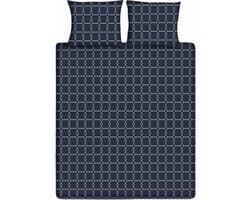 Ten Cate Dekbedovertrek - Dekbedovertrek 200 x 200 tweepersoons - Dekbedovertrekken - Dekbedovertrek 200x220 - Graphic Blauw