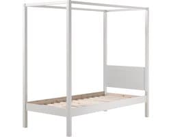 Hemelbed Charlie Wit - Hoogte 190.5 cm