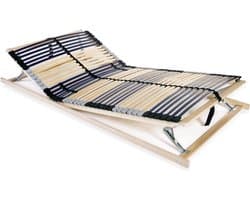 vidaXL - Lattenbodem - met - 42 - latten - 7 - zones - 140x200 - cm
