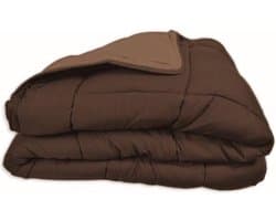 Bedrukt Dekbed Hoesloos Wasbaar Zonder Overtrek Lits Jumeaux - Chocolade & Mokka 240x220cm - Chocolade bruin / Mokka bruin