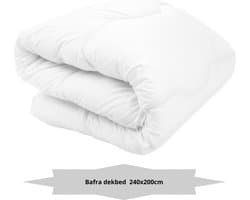 Bafra - Ultra Soft Dekbed - ALL YEAR DEKBED - 240x200 cm - 2 persoons - Anti Allergie - Wasbaar - Wit - ALLE MATEN BESCHIKBAAR