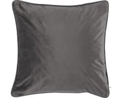 TISECO HOME STUDIO - Kussen (gevuld) Fluweel - Vierkant - 60x60 cm - Donkergrijs
