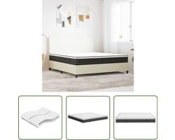 vidaXL Binnenveringmatras - Pocketveringmatras - Binnenveringmatras middelhard 160x200 cm - Matras 160x200 - Matras Hardheid Middelhard - Slapen