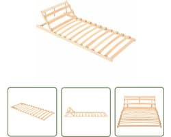 vidaXL - Lattenbodem - met - 13 - latten - 70x200 - cm