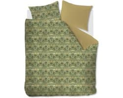 At Home by BeddingHouse Ancient dekbedovertrek - Tweepersoons - 200x200/220 - Olijfgroen