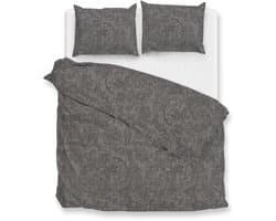 Zohome Dekbedovertrek Paisley-di-Lino - Abstract Bedlinnen - 240x220 - Grijs - Dekbedhoes van 100% Katoen