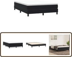 vidaXL Boxspring zonder matras fluweel zwart 140x210 cm
