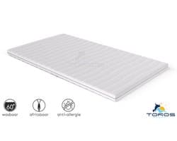 Topper XXL Topmatras Topdek Bamboo Luxe Tijk 180 x 200 x 9cm Koudschuim HR45 Topper Topmatras Topdek 180x200