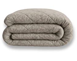 Y-NOT - Velvet Panther Skin Dekbed Light Taupe 200x200 - Dekbed Zonder Overtrek - Wasbaar Dekbed - Hoesloos dekbed - Dekbed met vaste overtrek - 30 dagen proefslapen