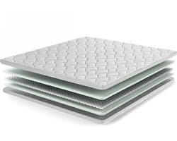 Beddenscout24 Luxe Hybride Micropocket topper 11cm - 180x200 cm