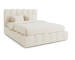 CozyInn - Cozy Boxspring – 160x200 cm – Boxspring Bed – Wit – Met Matras – Met Opbergruimte – Comfortabel & Praktisch