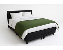 Slaaploods.nl Praag - Boxspring inclusief matras - 180x200 cm - Zwart