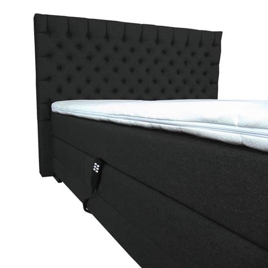 Slaaploods.nl Princess - Elektrische Boxspring inclusief matras - 180x220 cm - Zwart