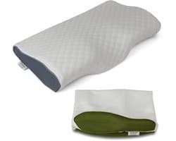 Lifetec Premium® Pro Position - Orthopedisch Hoofdkussen – Traagschuim – Extra Hoes – 60x34