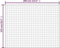 vidaXL - Verzwaringsdeken - 235x290 - cm - 15 - kg - stof - grijs