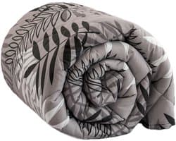 Hoesloos Dekbed - 240x200cm – Wasbaar, Ademend en Zacht – Grijs blad