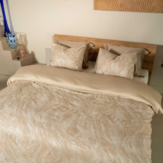 Kayori Nachi Dekbedovertrek Katoen & Tencel - 260x200-220 +2 slopen - Lits-jumeaux - Parelmoer