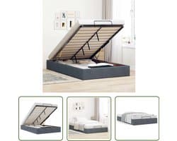 vidaXL Bed Frame - Slaapkamers - Bedframe zonder matras 120x200 cm fluweel donkergrijs - Fluweel Bed - Donker Grijs Bed - Boxspring Alternatief
