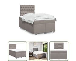 vidaXL Sleutelset - Dynamo Meter - Boxspring met matras stof taupe 120x200 cm - Gereedschap - Drapers Tools - Klikmechanisme