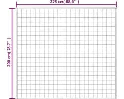 vidaXL - Verzwaringsdeken - 200x220 - cm - 9 - kg - stof - grijs