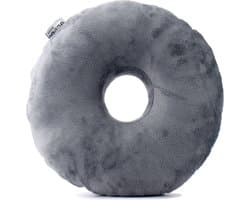 GLODI GOODS® Orthopedisch piercing hoofdkussen 29x29cm – donut kussen met gat – zijslaapkussen – ringkussen voor oor - GRIJS