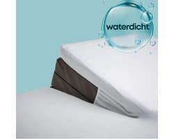 Waterdichte Matrasbeschermer Splittopper Hoeslaken Badstof - Lits-jumeaux (180x200 cm) - Waterdichte Matras Beschermer - Beschermer voor Incontinentie - Rondom Elastiek
