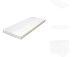 vidaXL Matras - Matrassen - Bedmatras - Bedmatrasen - Matras 7 Zone 10 cm PU-schuim H2 H3 120x200 cm