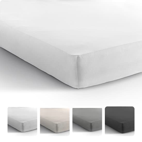 Dreamhouse Jersey Stretch Hoeslaken - 100% Katoen - 190/200x200/220 - Wit