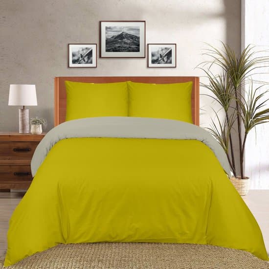 The Linen Collection - Dekbedovertrekset - Katoen Percale - dubbelzijdig- Gold/Sand - 240x220