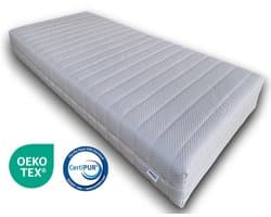 Easy Bedden® 150x200 HR Koudschuim - Hybride - Matras - circa 20 cm - Bamboe Hoes - Anti-Allergisch - Afritsbare wasbare hoes - Hotel kwaliteit - CertiPUR & OEKO-TEX Gecertificeerd